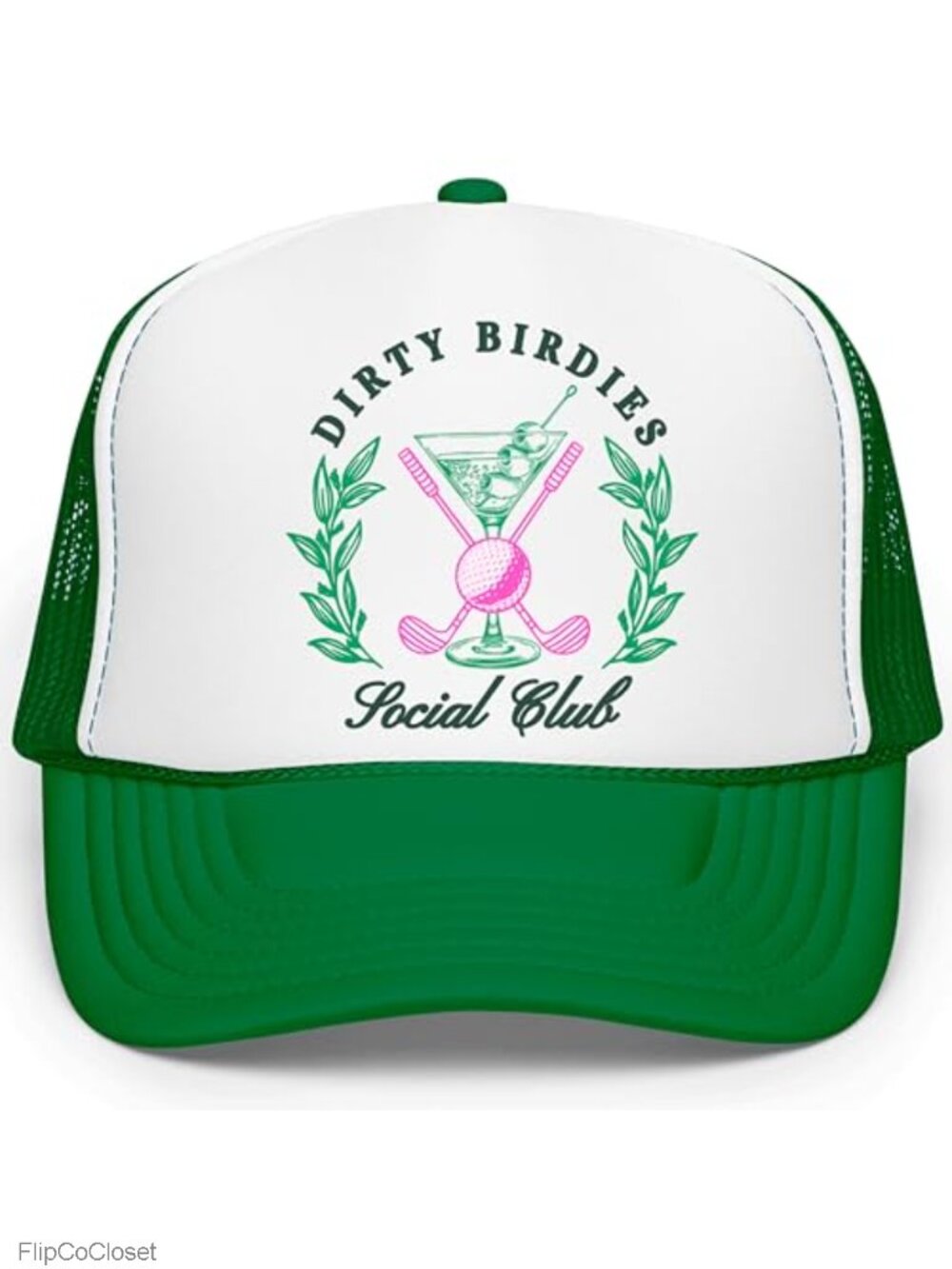 Golf Funny 5 Panel Snapback Trucker Hat Adjustable Polyester